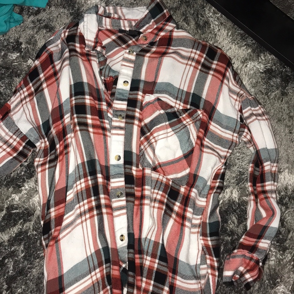 Plaid long sleeve shirt